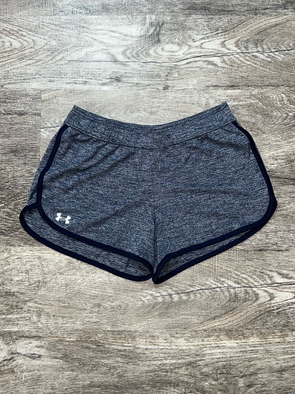 Under Armour Navy Blue Heathered Athletic Lounge Shorts Women’s Size Medium